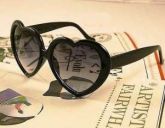 Óculos Coração Lolita Preto