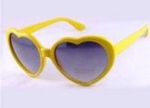 Óculos Coração Lolita Amarelo
