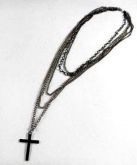Colar Crucifixo com Correntes